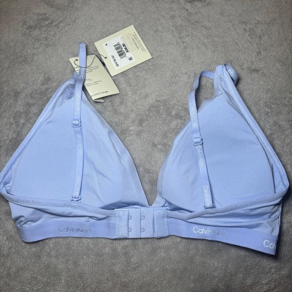 Calvin Klein Form Lightly Lined Triangle Bralette Lavender Purple QF6758-541 M